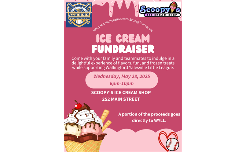 Scoopy's Ice Cream Fundraiser - Wednesday May 28th